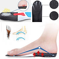 Ортопедичні устілки для взуття з супінатором та силіконовою п'ятою 35-40 розміру, фото 6