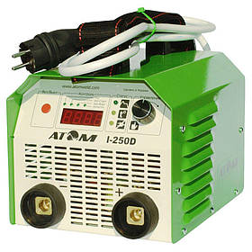 Зварювальний інвертор Атом І - 250D (без кабелів, з штекерами Binzel (CM 35-50)