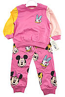 Спортивный костюм детский Турция 3, 4 года для девочки трикотажный розовый (КДМ99)