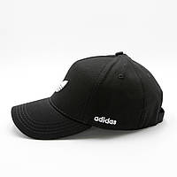 Летняя бейсболка Адидас черная (59-60 р.), кепка мужская/женская с вышивкой, бейс c логотипом Adidas топ