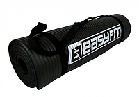 Коврик для йоги EasyFit NBR 10 мм Черный