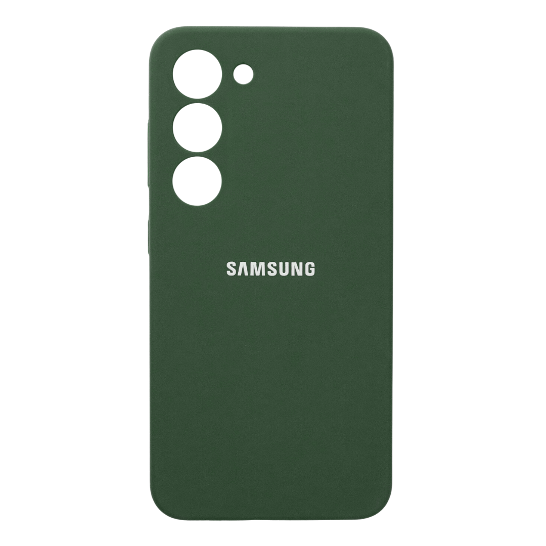Чохол Silicone Case Premium для Samsung Galaxy S23 Dark Green