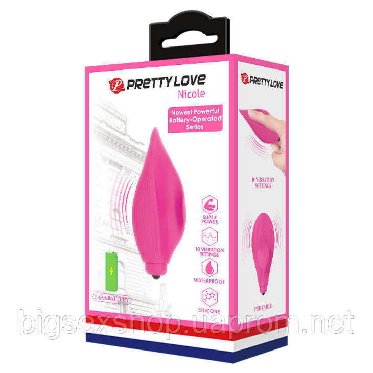 Кліторальний стимулятор - Pretty Love Nicole clitoral stimulator vibro Magenta