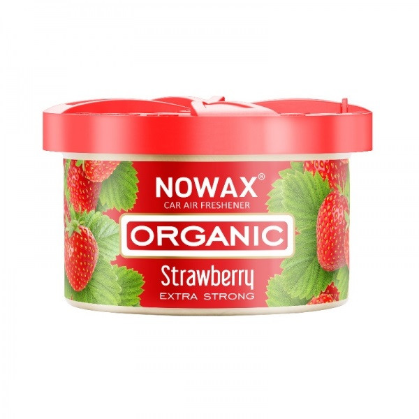 Ароматизатор повітря Nowax серія Organic - Strawberry (18шт/уп)