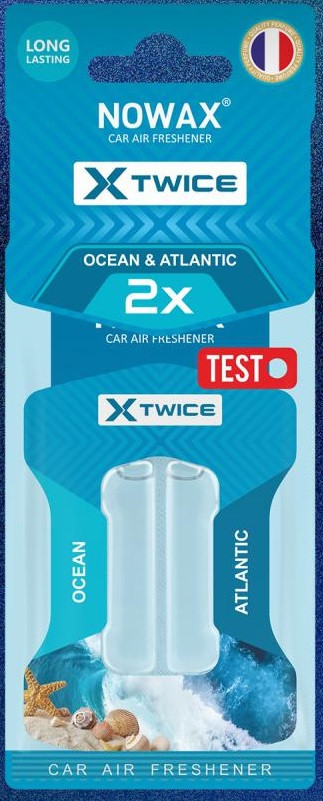 Ароматизатор повітря з подвійною капсулою Nowax серія X Twice - Atlantic & Ocean (30шт/уп)