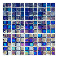 Стеклянная Мозаика Синяя Перламутр PL25303 blue