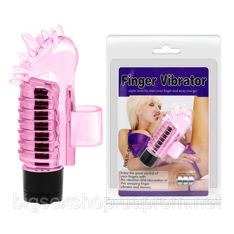 Насадка на палець - Finger Vibrator Pink, 7,6 см