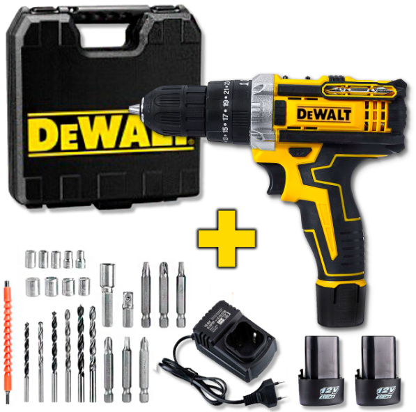 Аккумуляторный Мини-шуруповерт DEWALT с Набором Инструментов для Дома ...