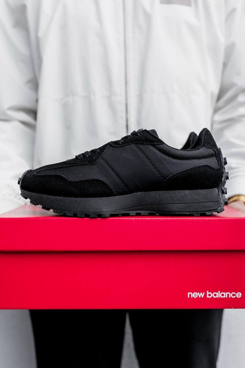 Купить Кроссовки мужские New Balance 327 Black черные нью беленс весна ...