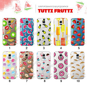 Ультратонкий прозорий чохол з малюнком для Samsung Galaxy S5 Mini Duos G800H (80 дизайнів)