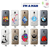 Ультратонкий прозорий чохол з малюнком для Samsung Galaxy S5 Mini G800 (80 дизайнів), фото 8