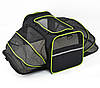 Сумка переноска для котів та собак XL 76x46x28 см CosmoPet CP-05 Black/Green, фото 4