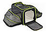 Сумка переноска для котів та собак XL 76x46x28 см CosmoPet CP-05 Black/Green, фото 3