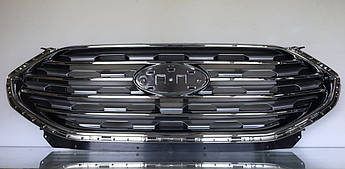 Решітка переднього бампера верхня Ford Edge 2019 хром+хром KT4Z8200-AA