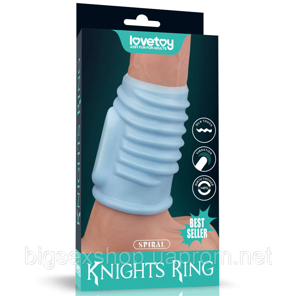 Насадка на член — Vibrating Spiral Knights Ring