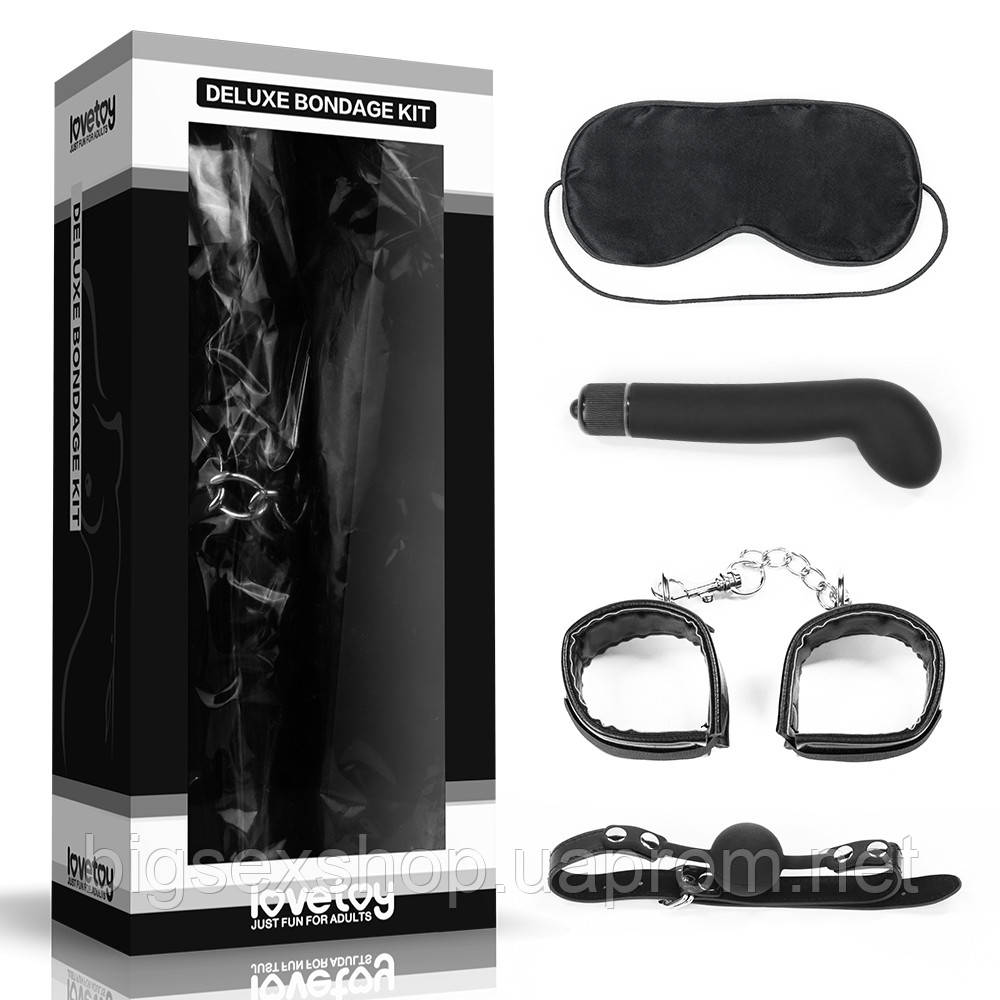 Набір БДСМ - Bondage Kit Vibrating Black