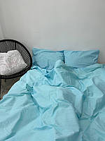 Комплект постельного белья Бязь голд люкс Голубой Полуторный размер 150х220