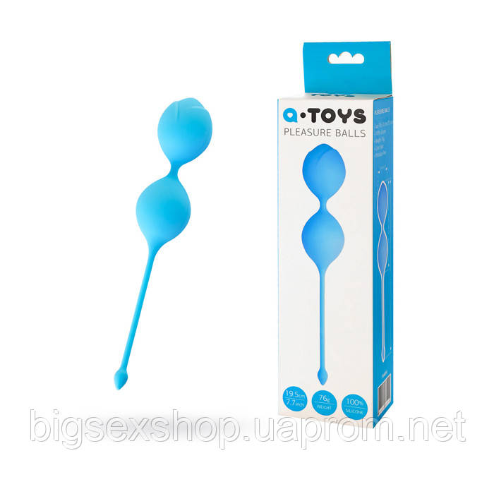 Вагінальні кульки Toyfa A-Toys, силікон, блакитні, ø 3,5 см