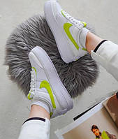 Яркие Женские Кроссовки Nike Air Force Shadow White (Вьетнам)