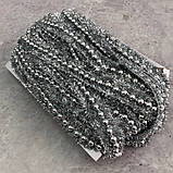 Тесьма декоративна 2 см з намистами - срібло (#13-11443), фото 2