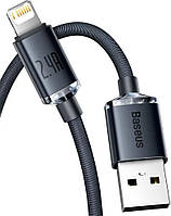 КАБЕЛЬ BASEUS USB TO LIGHTNING 2.4A 1.2M (CAJY000001) ЧОРНИЙ