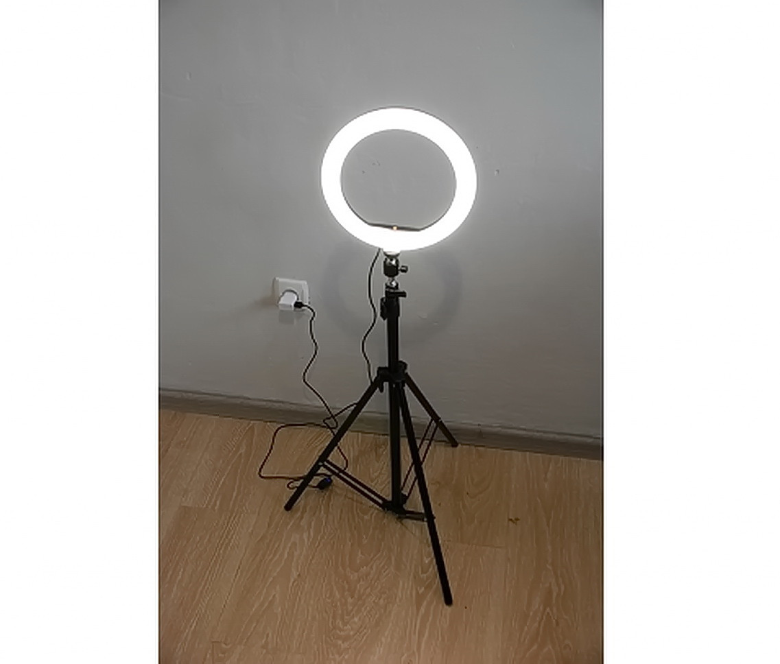Кільцева лампа 33 см + Подарунок Штатив для кільцевої лампи 0,66-2м