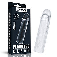 Насадка - Flawless Clear Penis Sleeve Add 1''