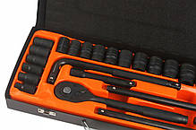 Набір ключів торцевих 24 шт. 1/2 BJC 8-32MM Marpol M58230, фото 4