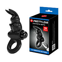 Ерекційне кільце - Pretty Love Exciting Vibrating  Cock Ring Black