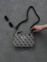 Женская сумочка через плечо Guess Mini Bag Silver Гесс Женский кросс - боди клатч