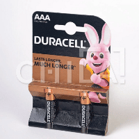 Батарейки мизинчики (ААА) DURACELL 1.5V (2шт/пач)