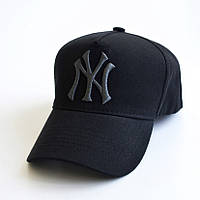Стильная и яркая кепка NY летняя бейсболка тракер New York черная хлопок