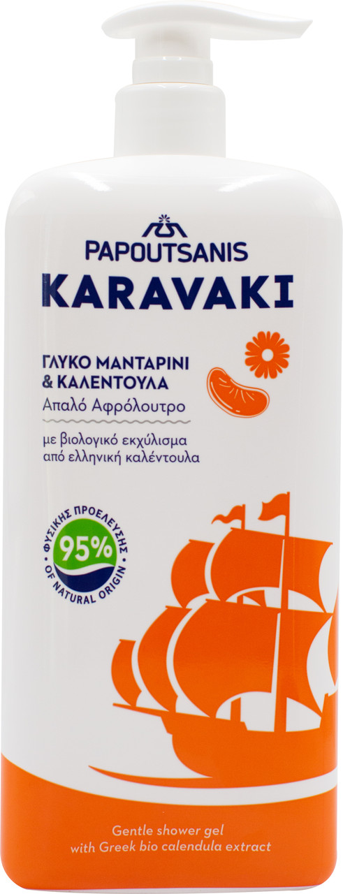 Гель-пена для душа и ванны Karavaki "Мандарин и календула" (750мл.) - фото 1 - id-p81907857