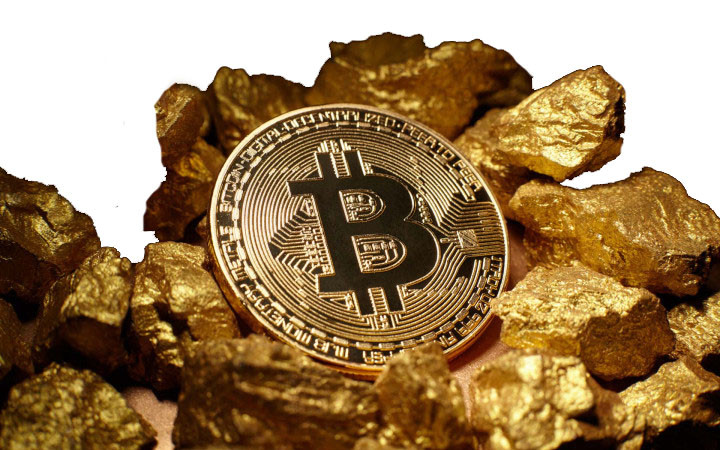 Сувенирная монета Биткоин (Bitcoin) - Золото - фото 4 - id-p961039543