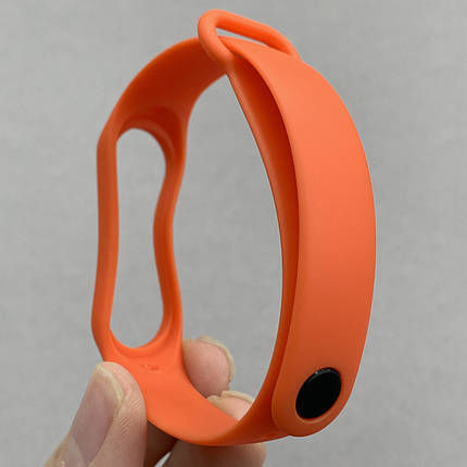 Ремінець для Xiaomi Mi Band 3 силіконовий кольоровий ремінець для фітнес браслета мі бенд 3 морквяний bnd, фото 4