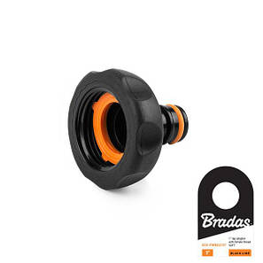 Адаптер на кран з внутрішньою різьбою 1",
BLACK LINE SOFT, ECO-PWBS2197, фото 1