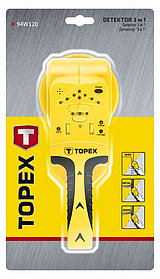 Детектор прихованої проводини TOPEX 3 в 1 для дерева/напруги/ металу