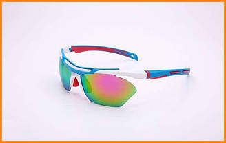 Велоокуляри сонцезахисні спортивні Синій