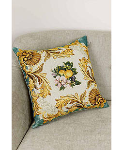 Наволочка декоративна Verna Фрукти з вензелями 45х45 см