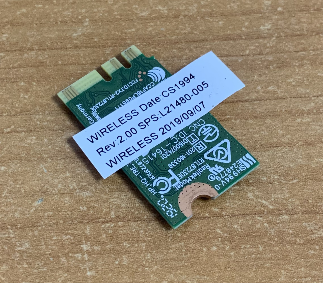 Купить Б/У Wi-Fi Модуль Realtek RTL8723DE, L21480-005, HP 14-DK, 14-CF ...