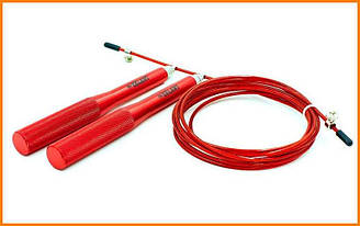 Скакалка швидкісна Кроссфіт 275 см з підшипником і сталевим тросом з алюмінієвими ручками