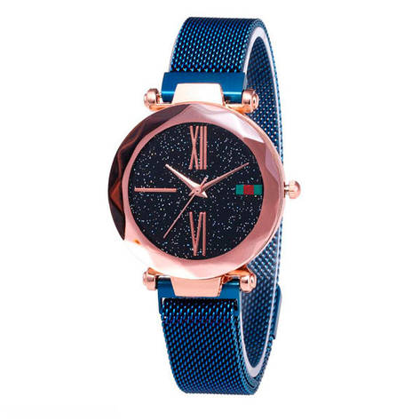 Жіночі годинники Starry Sky Watch на магнітній застібці - Сині, фото 2