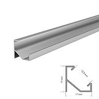 Світлодіодний профіль кутовий 2 м ПФ-20 розсіювач (комплект)