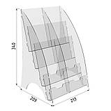 Буклетниця настільна EKOSTAR 8 кишень + візитки, фото 3