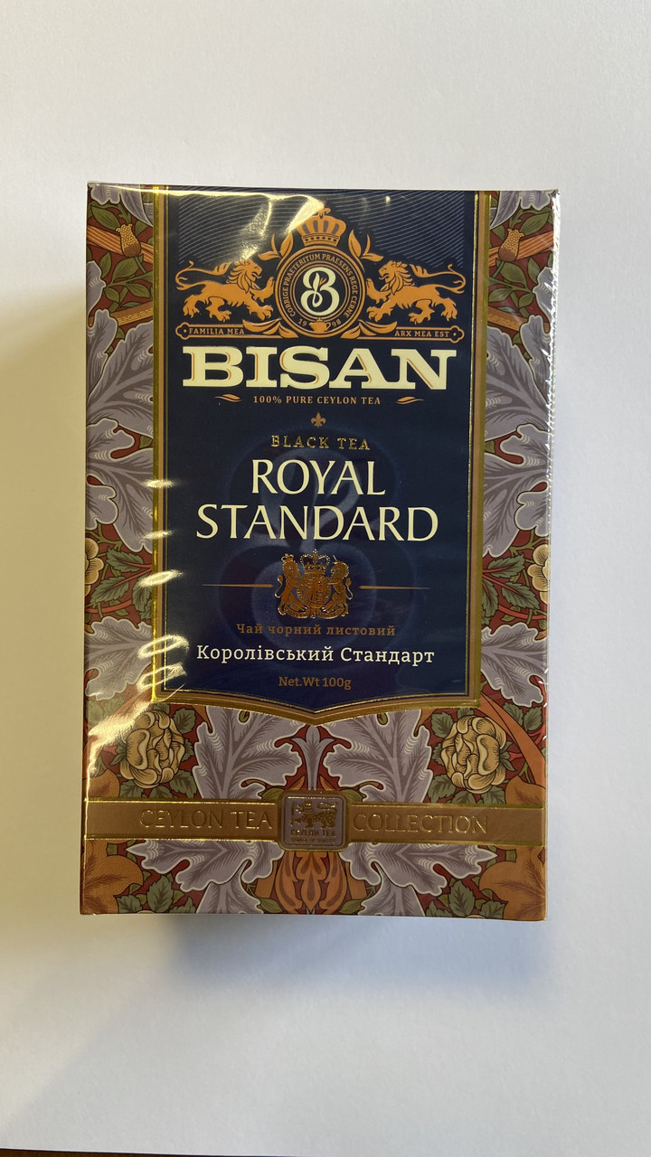 Чай Bisan 100г Королівський Стандарт середній лист