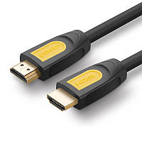 Кабель UGREEN HD101 HDMI Round Cable 2m Yellow/Black (10129)