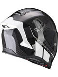 Мотошолом Scorpion Exo-R1 Evo Carbon Air Corpus II чорно-білий, фото 2