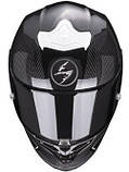 Мотошолом Scorpion Exo-R1 Evo Carbon Air Corpus II чорно-білий, фото 3