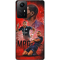 Силіконовий бампер чохол для Xiaomi Redmi Note 12S з малюнком Mbappe PSG Мбаппе