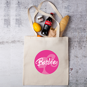 Шоппер з креативним дизайном "Barbie girl"